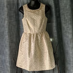 Romeo + Juliet Couture Gold Embellished Dress